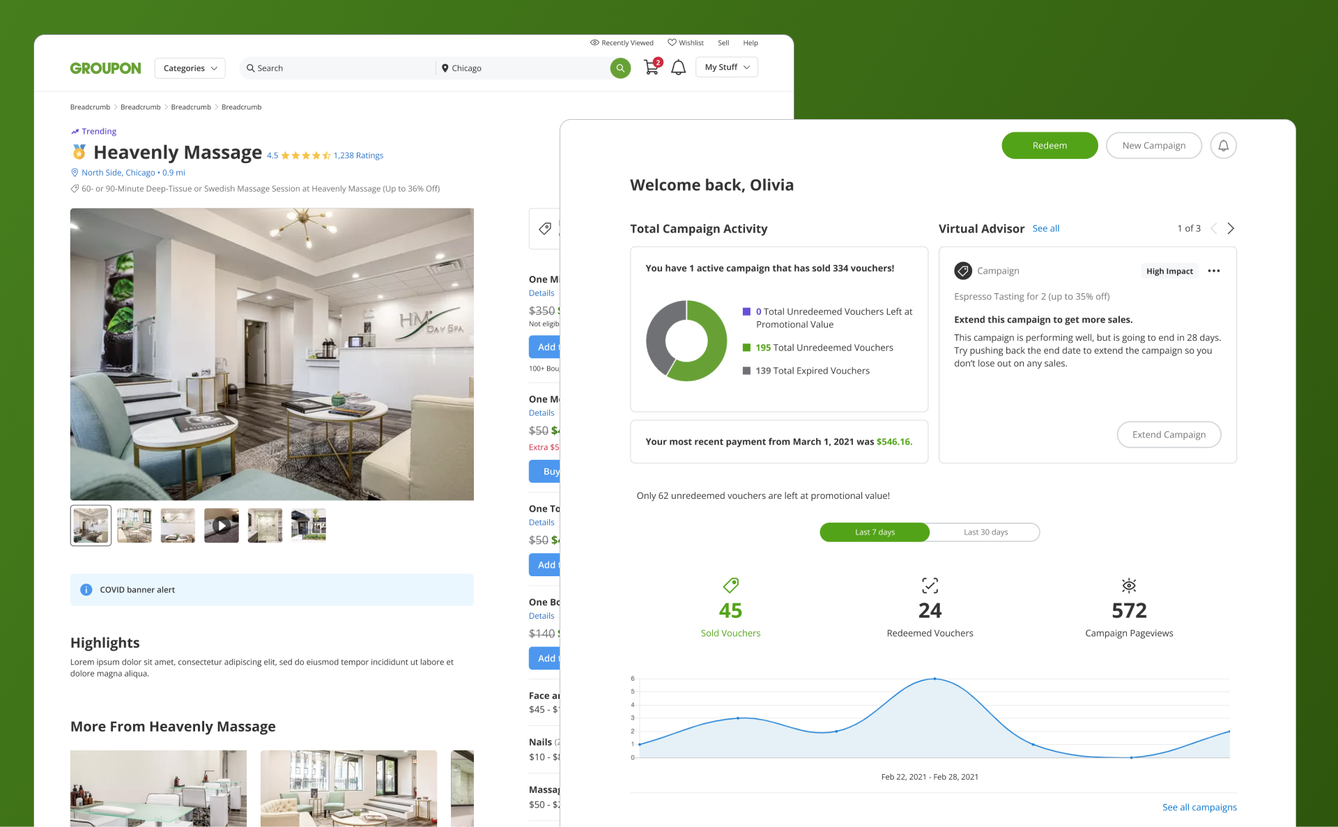 Groupon Marketplace & Merchants